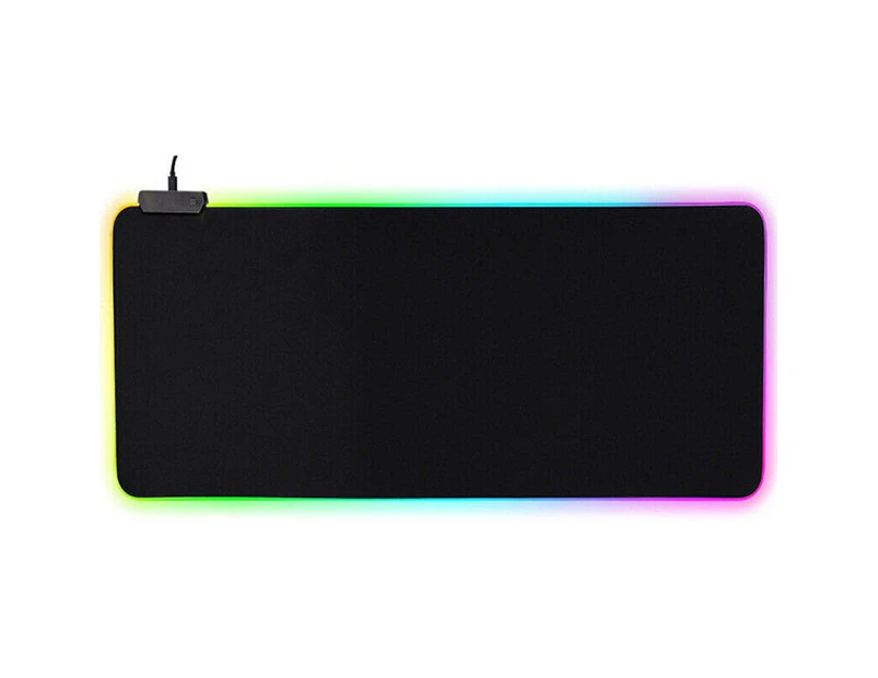 Vibe Geeks RGB LED Non-Slip Luminous Mouse Pad for Gaming PC Keyboard