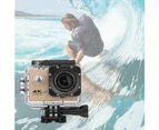 Vibe Geeks 16MP 4K Ultra HD Water Proof Action Camera with Wi-Fi - Blue