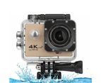 Vibe Geeks 16MP 4K Ultra HD Water Proof Action Camera with Wi-Fi - Black