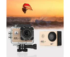 Vibe Geeks 16MP 4K Ultra HD Water Proof Action Camera with Wi-Fi - White
