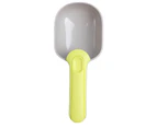 SunnyHouse Dog Food Shovel Ergonomic Design Large Capacity ABS Sealing Bag Clip Pet Food Spoon for Dogs-Green & Grey