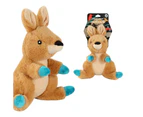 2 x Paws & Claws Outback Buddies Kangaroo Plush Dog Toy