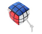 2 x Paws & Claws 16cm Magic Cube Soft Plush Pet Dog Squeaker Chew Toy w/ Rope Large