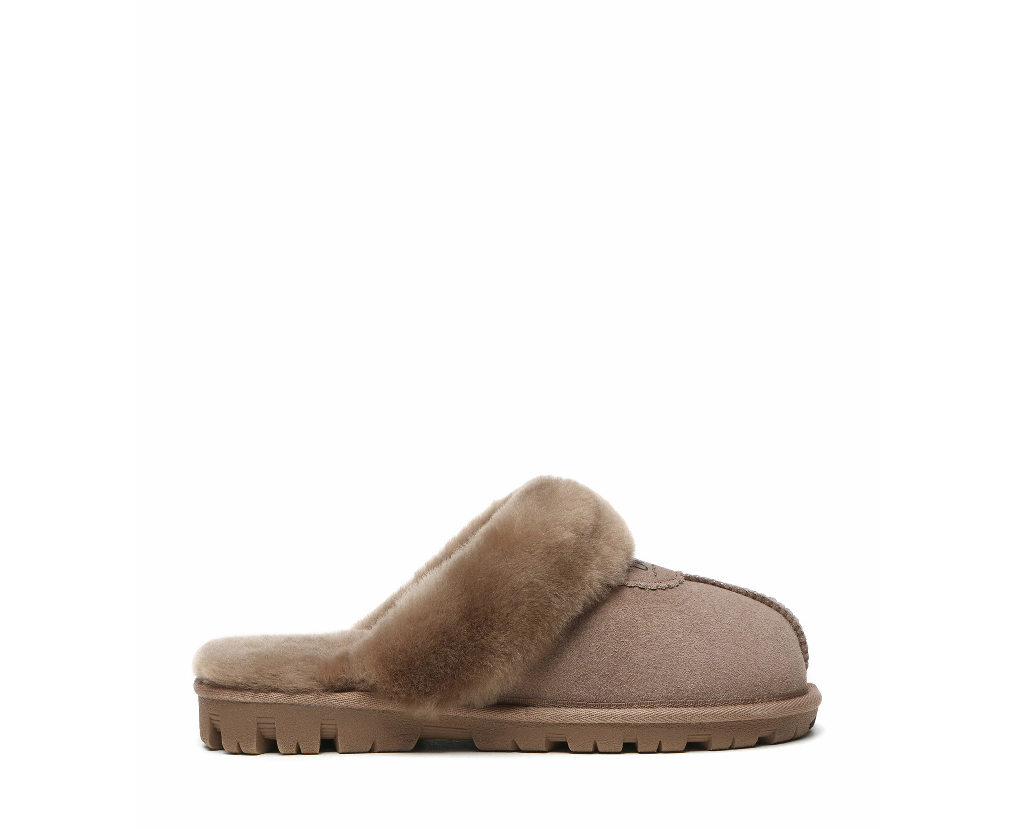 Ugg Australian Shepherd Waffle Slipper | Sheepskin Upper - Women - House Shoes - Umber