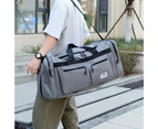 Biwiti Large Capacity Mens Travel Duffle Bag Luggage Bag Water Resistant Gym Bag Sports Bag Handbags -Grey