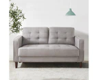 Mid-Century Sofa / Stone Grey Weave / 134cm