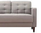 Mid-Century Sofa / Stone Grey Weave / 134cm