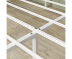Zinus Figari Bamboo & Metal Bed Frame - White
