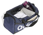 Adidas 25L Essentials Linear Small Duffel Bag - Shanav/Black/White