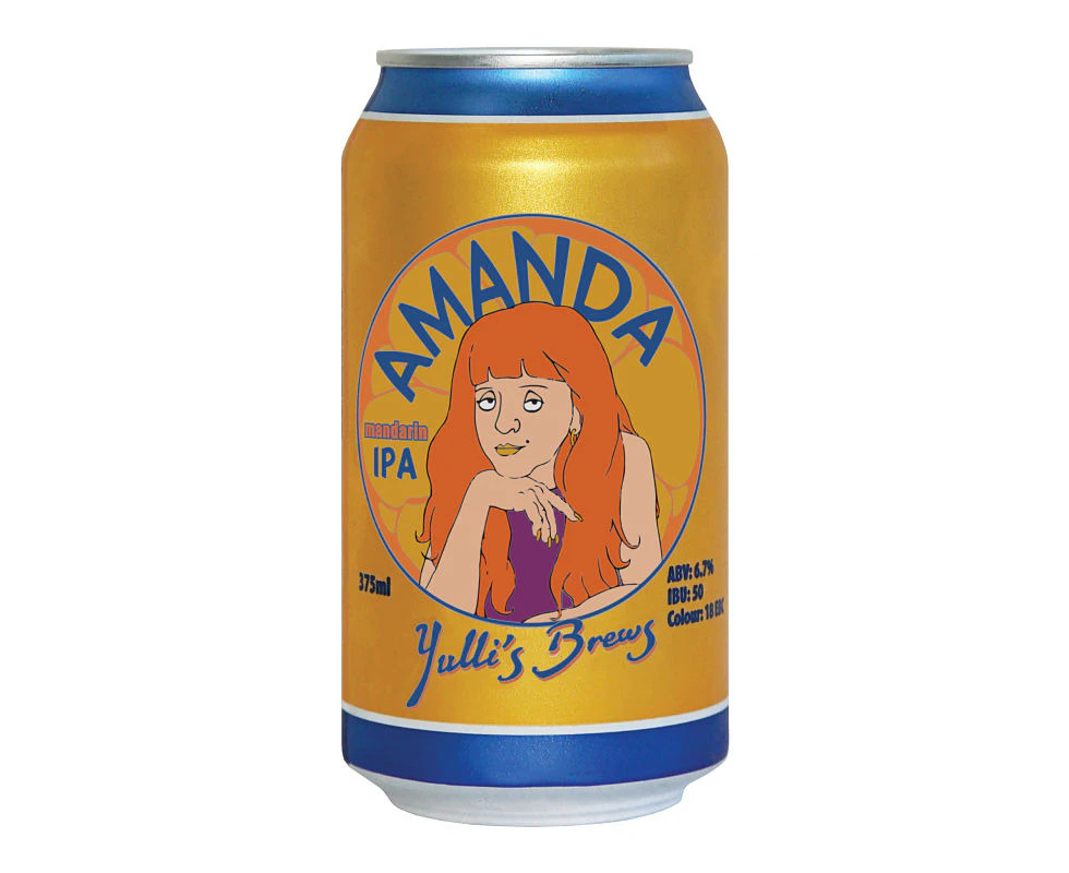 Yullis Brews Amanda Mandarin IPA-16 cans-375 ml