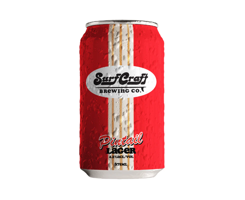 SurfCraft Brewing Co Pintail Lager-16 cans-375 ml