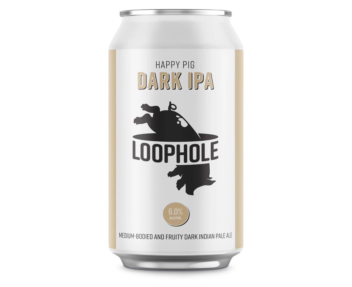 Loophole Brewing Co Happy Pig Dark IPA-24 cans-375 ml