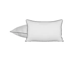 Bedra Pillow Duck Feather Down Pillows Twin Pack - White