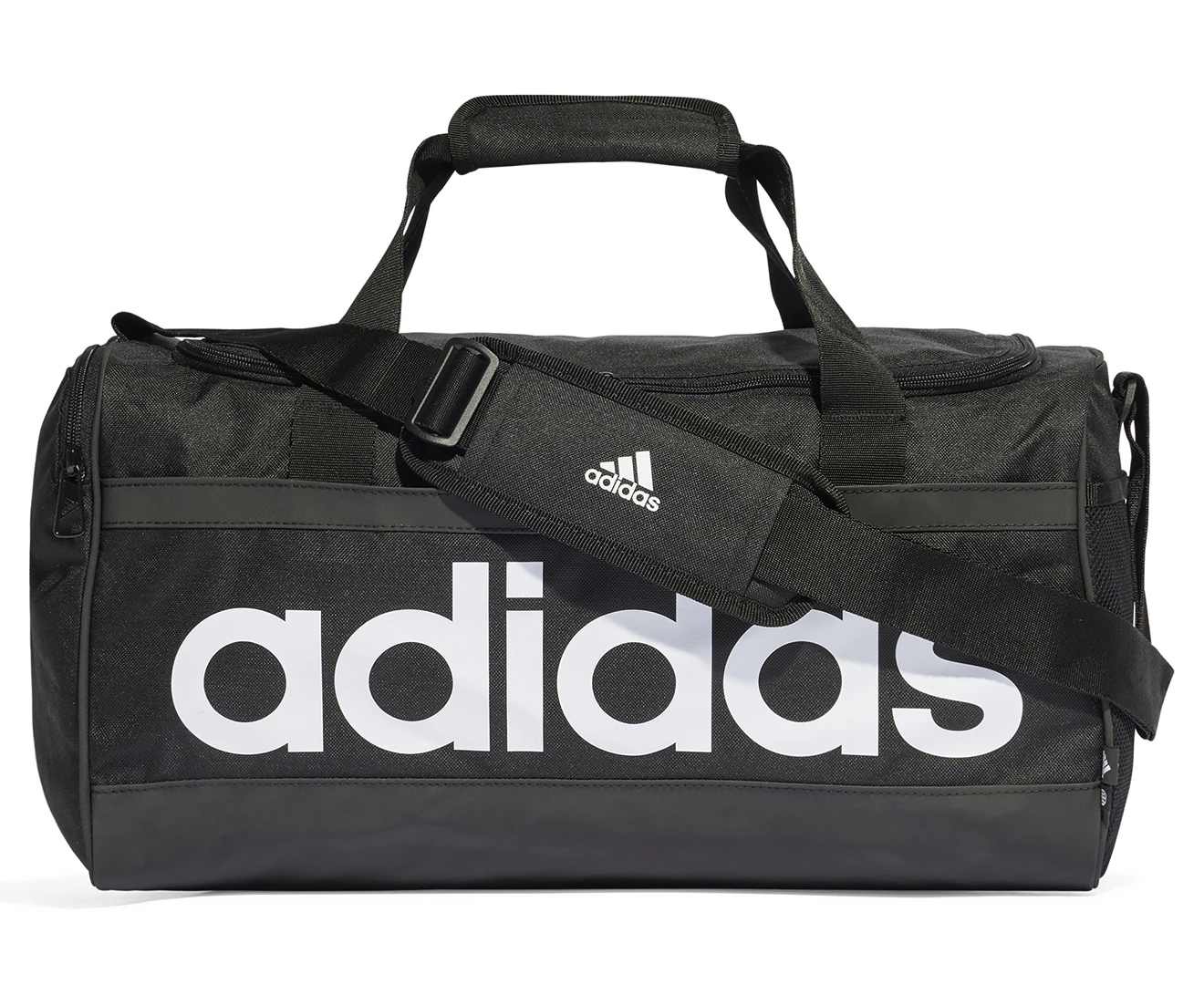 Adidas 39L Essentials Linear Medium Duffle Bag - Black/White