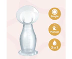 Tommee Tippee Nomadic Silicone Manual Breast Pump & Let Down Catcher to Express, Relieve or Catch Excess Breast Milk, 100% food-grade silicone - Catch