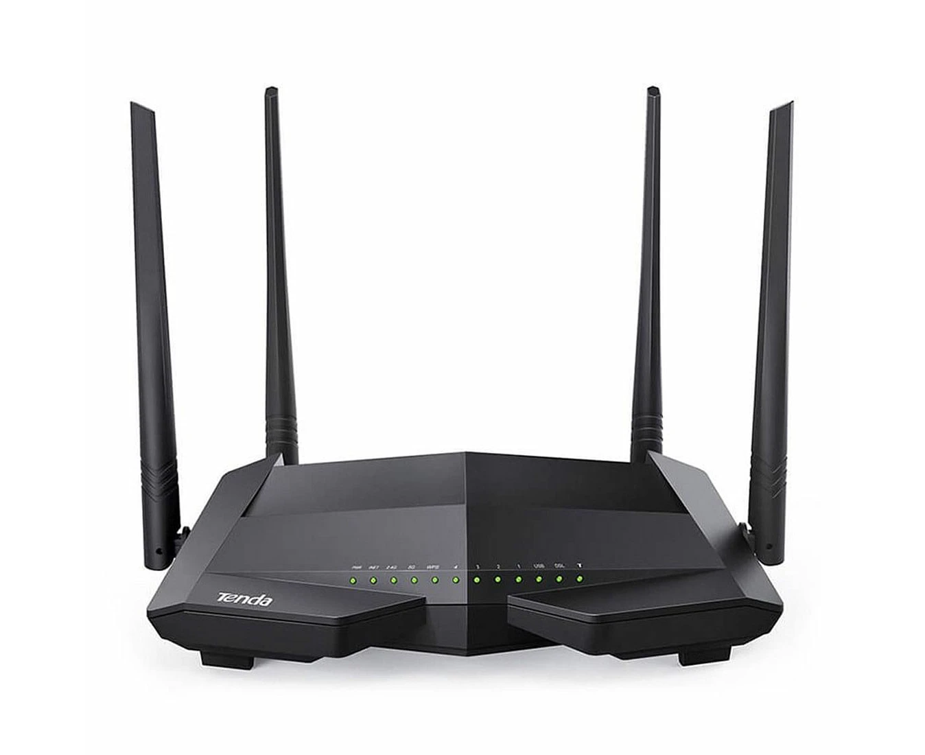 Tenda V1200 wireless router Fast Ethernet Dual-band (2.4 GHz / 5 GHz) Black