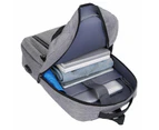 Business Man Backpack Multifunctional Waterproof Laptop Bag For Man USB Charging Rucksack Male Large Capacity Casual Bagpack - Black