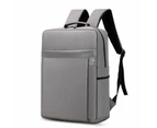 Man Backpack Waterproof Oxford Cloth Bag Multifunctional USB Charging Rucksack Male For Laptop Portable Business Bagpack - Black