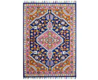 Pensacola Colourful Transitional Vintage Wool Floor Rug - 3 Sizes - Multicoloured