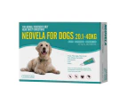 Neovela Teal 4 Pack for Dogs 20.1kg to 40kg Flea & Heartworm Treatment (Selamectin)