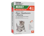 Neovet Spot-on Flea & Worms Treatment for Kitten & Small Cats Up to 4kg 6 Pack