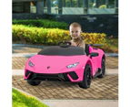 Lamborghini Performante Kids Electric Ride On Car Remote Control Pink