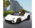 Lamborghini Performante Kids Electric Ride On Car - White