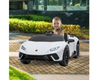 Lamborghini Performante Kids Electric Ride On Car - White
