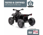 Kahuna GTS99 Kids Toy Electric Ride On Quad Bike 50W ATV - Black