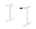 Oikiture Electric Standing Desk Frame Single Motor White