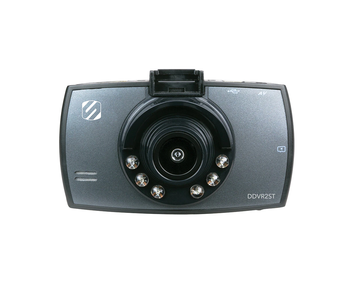 Scosche Dash Cam, 2.4" Screen, 1080P 8Gb Sd