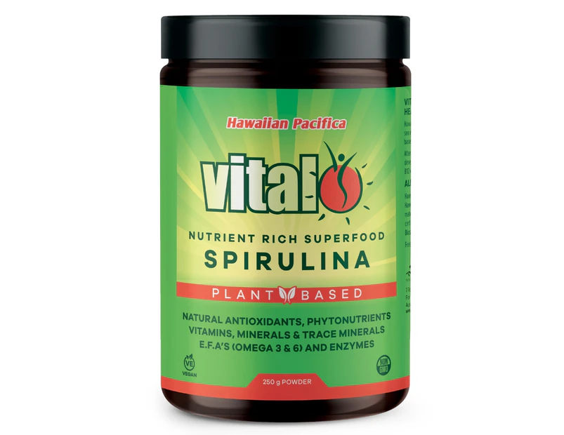 Vital Plant Based Nutrient Rich Superfood Spirulina 250GM