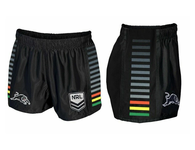 Penrith Panthers NRL Home Supporters Shorts Adults Sizes S-5XL!   LOGO