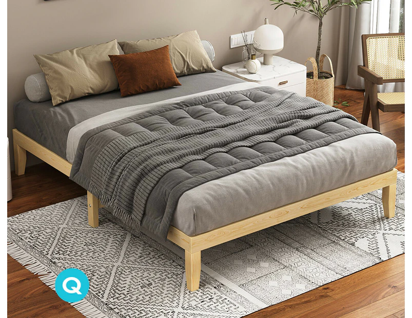 ALFORDSON Bed Frame Wooden Mattress Base Pramod [Queen Size]