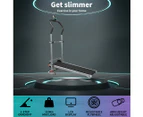 Centra Manual Treadmill Mini Fitness Machine Walking Home Gym Exercise Foldable - Black