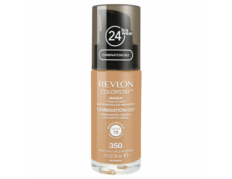 Revlon Colorstay Makeup Combination/ Oily Skin 30ml 350 Rich Tan