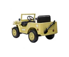Go Skitz Major 12v Electric Ride On Toy Jeep w/ Remote Control/Shovel 3+ Khaki