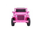 Go Skitz Major 12v Electric Ride On Toy Jeep w/ Remote Control/Shovel 3+ Pink