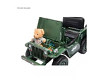 Go Skitz Major 12v Electric Ride On Toy Jeep w/ Remote Control 3+ Army Green