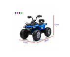 Go Skitz Rover 12v7Ah Electric Ride On Quad Bike Vehicle Toy Kids +3 Blue