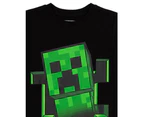 Minecraft Childrens/Kids Creeper Inside T-Shirt (Black) - NS6915