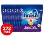 8 x 34pk Finish Powerball Quantum Dishwasher Tablets Lemon 527g