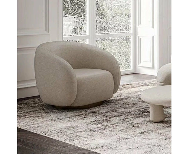 Skye Curved Fabric Sofa/ Designer/Contemporary/ Modern/4-seat