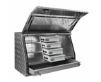 Giantz Aluminium Ute Tool Box Drawers Storage Truck Trailer Lock