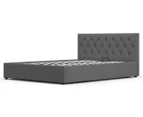 Milano Décor Capri Luxury Gas Lift Double Bed Frame & Headboard - Grey