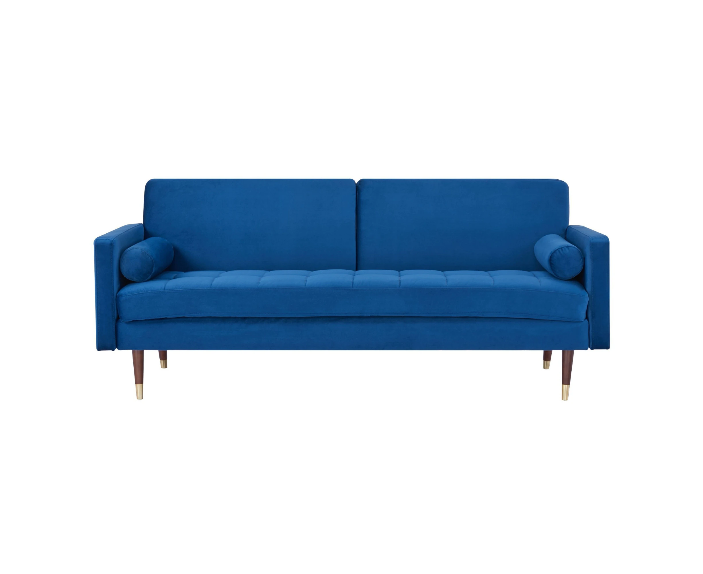 Livia 3 Seater Sofa Bed Fabric Uplholstered Lounge Couch - Dark Blue