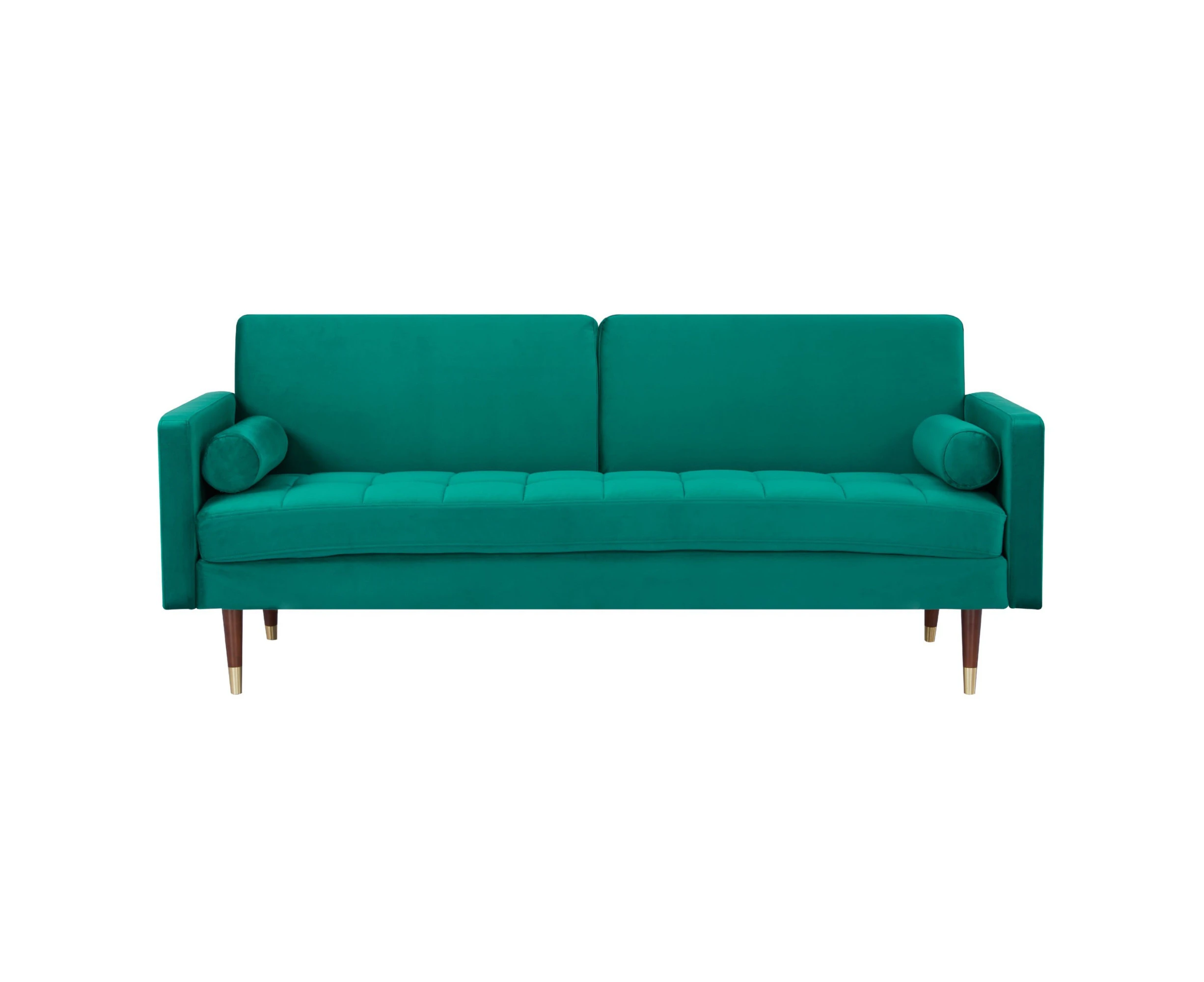 Livia 3 Seater Sofa Bed Fabric Uplholstered Lounge Couch - Green