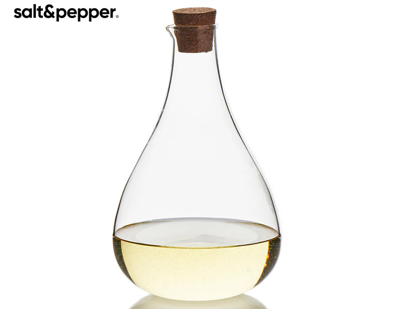 Salt & Pepper 500mL Oil & Vinegar Pourer - Clear/Natural