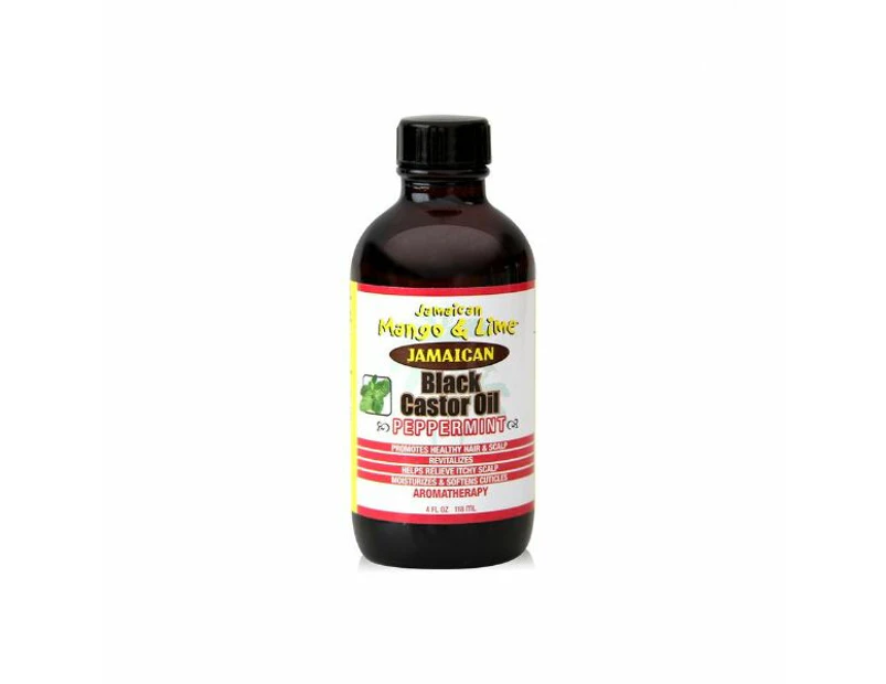 Jamaican Mango & Lime Black Castor Oil With Peppermint 118mls