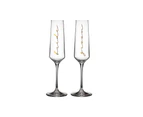 Tempa Celebration Set of 2 Champagne Glasses Bride & Groom